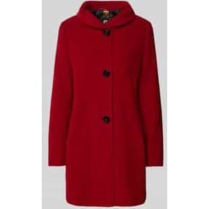 Regular fit lange jas van lanawolmix met kasjmier