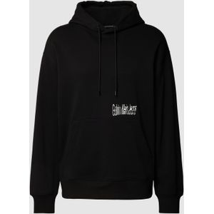 Hoodie met labelprint