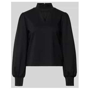 Sweatshirt met opstaande kraag en cut-out