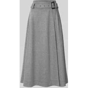 Midirok van scheerwol met riem