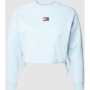 PLUS SIZE sweatshirt met labelpatch, model 'Badge'