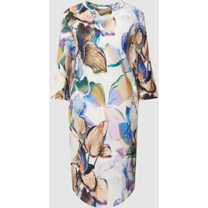 Knielange jurk met all-over print, model 'MALI'