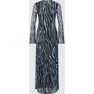 Maxi-jurk met dierenprint, model 'ZEBRA'