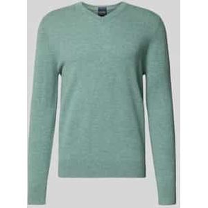 Gebreide pullover van een mix van wol en kasjmier met V-hals