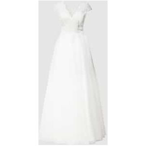 Bruidsjurk met gebloemd kant