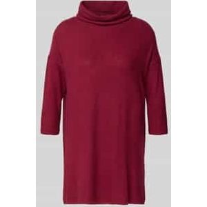 Soyaconcept - Shirt - Rood - Effen - Driekwart Mouw - Lange Pasvorm