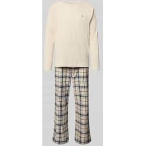 Regular fit pyjama van katoenmix