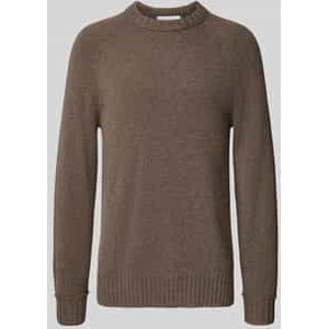 Pullover van kasjmier met ronde hals