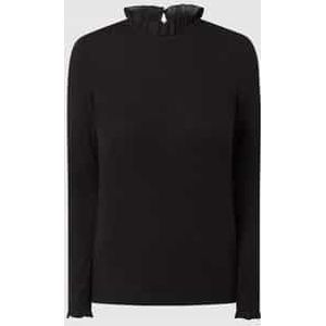 Shirt met lange mouwen en druppelvormige hals