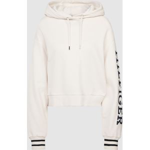 Hoodie met labelprint