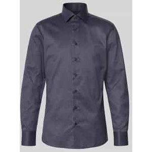 Slim fit zakelijk overhemd met kentkraag