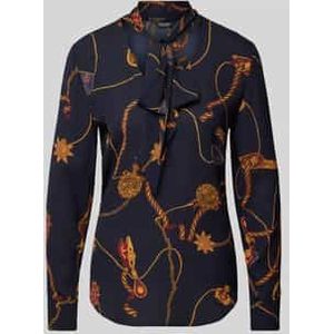 Blouse - Blouseshirt - Viscose - All-over Patroon - Lange Mouw