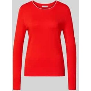 Gebreide pullover met ribboorden