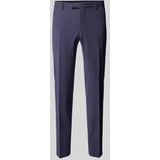 Stoffen broek met bandplooien, model 'Ryan'