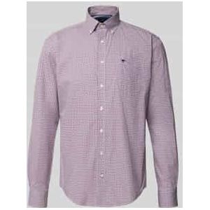 Fynch-Hatton - Poplin - Vrijetijdsoverhemd - Regular Fit - Puur Katoen - All-over Motiefprint