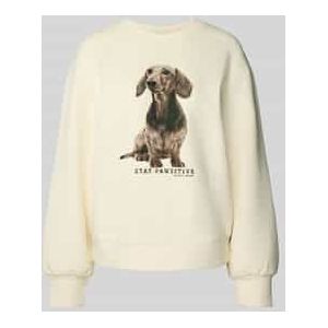 Sweatshirt met ribboorden