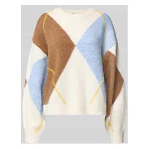 Noisy may - NMARMIE - Trui - Lichtblauw - Color-Blocking