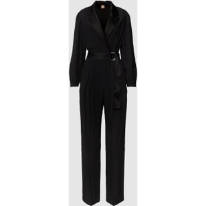 Jumpsuit met stoffen riem, model 'Duxea'