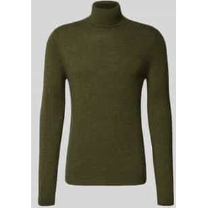 Regular fit coltrui van wolmix met kasjmier