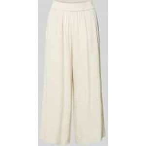 Loose fit culotte van een mix van viscose en linnen, model 'PIA'