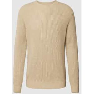 Gebreide pullover met ronde hals