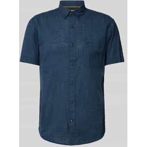 Regular fit vrijetijdsoverhemd met structuurmotief