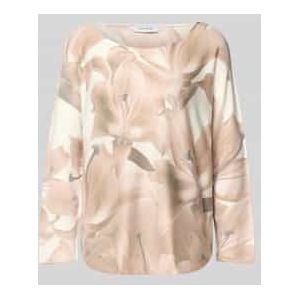 Shirt met lange mouwen van viscosemix met ronde hals