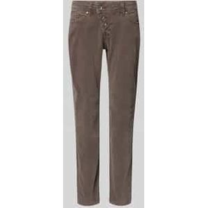 Corduroy broek in 5-pocketmodel met knoopsluiting, model 'MALIBU'