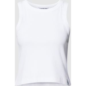 Tanktop met fijnrib