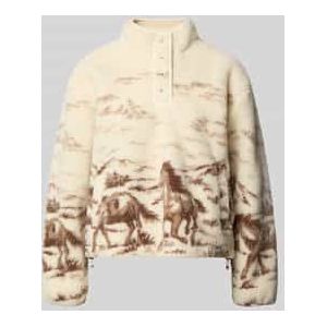 Sweatshirt met opstaande kraag, model 'KASEY'