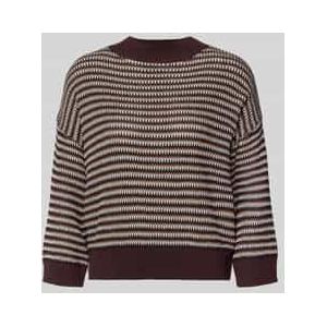 Gebreide pullover met ribboorden, model 'Peipina'