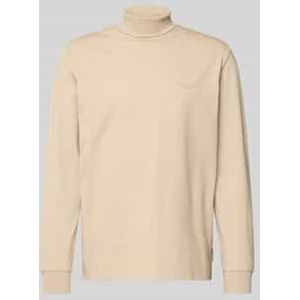 Relaxed fit shirt met lange mouwen van katoenmix