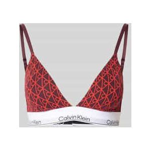 Bralette met logostitching, model 'Triangle'