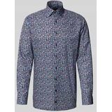 OLYMP Luxor Overhemd, modern fit, New Kent, Marineblauw