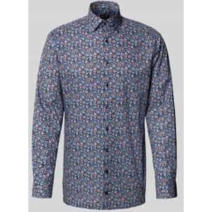 OLYMP Luxor Overhemd, modern fit, New Kent, Marineblauw