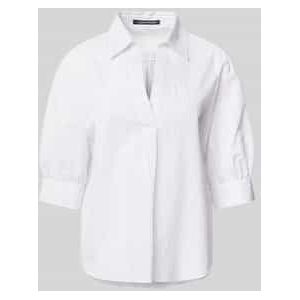 Regular fit blouse met V-hals