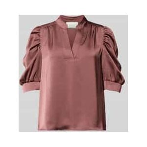 Regular fit blouseshirt met pofmouwen, model 'Roella'