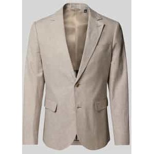 Slim fit 2-knoops colbert van linnenmix, model 'George'