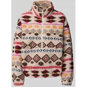 Regular fit schipperstrui in teddybontlook, model 'JANNE'