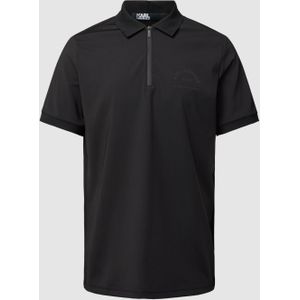 Poloshirt met korte ritssluiting