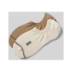 Sneakersokken met labeldetail in een set van 2 paar, model 'Iconic'