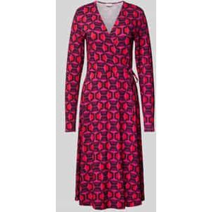 Midi-jurk in wikkellook