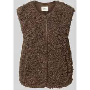 Gilet van teddybont met steekzakken, model 'Vada'