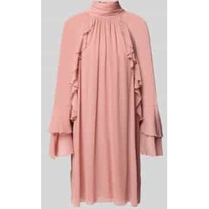 Mini-jurk met opstaande kraag