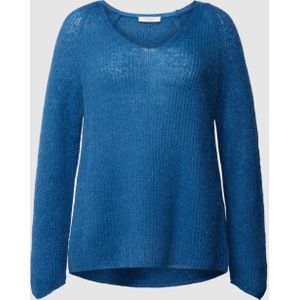 Gebreide pullover met boothals, model 'WASER'