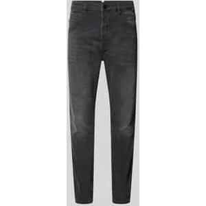 Tapered fit jeans in 5-pocketmodel, model 'Alex Thor'