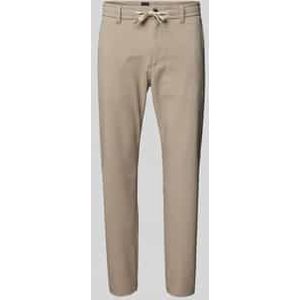 Tapered fit chino met structuurmotief