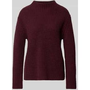 Regular fit pullover met turtleneck van katoenmix