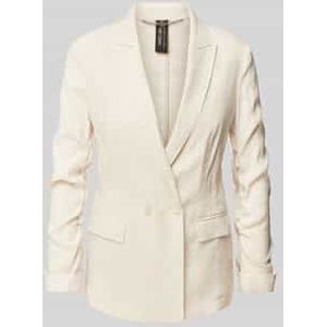 Linnen blazer met reverskraag