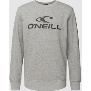 Sweatshirt met logoprint, model 'CREW'